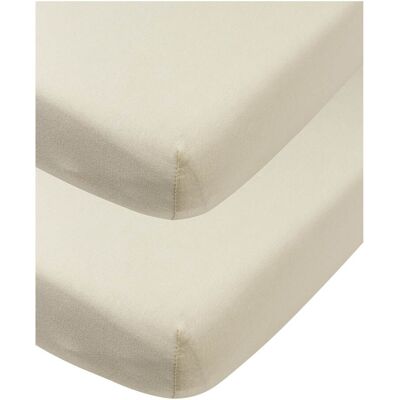 Meyco Baby 2er-Pack Jersey-Spannbetttücher 70x140 - 70x150 cm beige Meyco Baby 2er-Pack Jersey-Spannbetttücher 70x140 - 70x150 cm beige