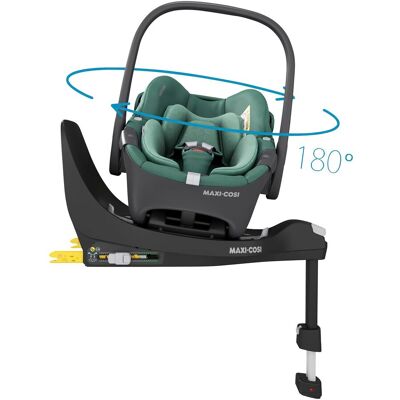 Maxi-Cosi Babyschale Pebble 360 inkl. Kindersitz Pearl 360 und Isofix-Basis FamilyFix 360 gruen Maxi-Cosi Babyschale Pebble 360 inkl. Kindersitz Pearl 360 und Isofix-Basis FamilyFix 360 gruen