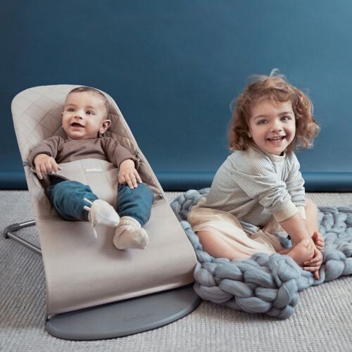 Babybjörn Babywippe Bliss gewebt beige