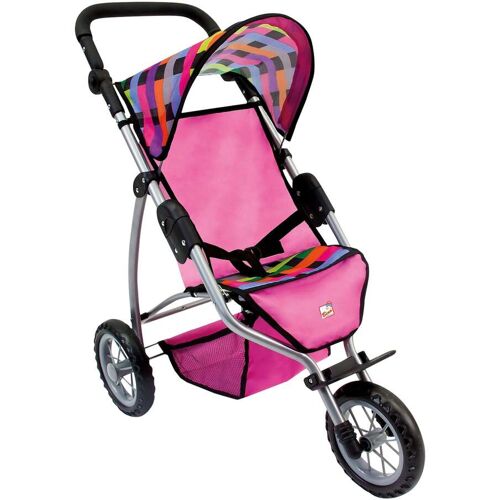 Bino Puppenwagen Kinderwagen Jogger pink