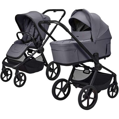 Moon Diamond Kombikinderwagen Resea FOLD Trio-Set inkl. Babyschale Cosmo 2.0 grau grau Moon Diamond Kombikinderwagen Resea FOLD Trio-Set inkl. Babyschale Cosmo 2.0 grau grau
