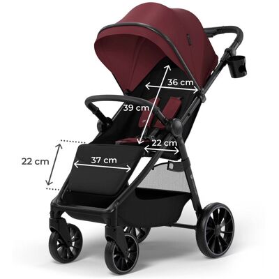 Kinderkraft Kinderwagen Sportwagen GRANDE 2 dunkelrot dunkelrot Kinderkraft Kinderwagen Sportwagen GRANDE 2 dunkelrot dunkelrot