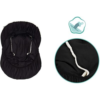 Babycab Winterfußsack Naryn für Tragewanne, Babyschale schwarz schwarz Babycab Winterfußsack Naryn für Tragewanne, Babyschale schwarz schwarz