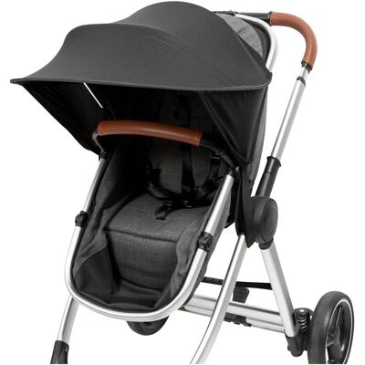 Babycab Universal Sonnenverdeck für Kinderwagen schwarz schwarz Babycab Universal Sonnenverdeck für Kinderwagen schwarz schwarz