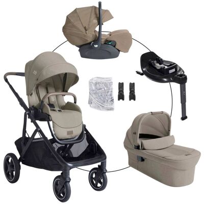 Joie Kombikinderwagen Versiti Travel-Set inkl. Babyschale i-Level Pro und Isofix-Basis i-Base Encore beige beige Joie Kombikinderwagen Versiti Travel-Set inkl. Babyschale i-Level Pro und Isofix-Basis i-Base Encore beige beige