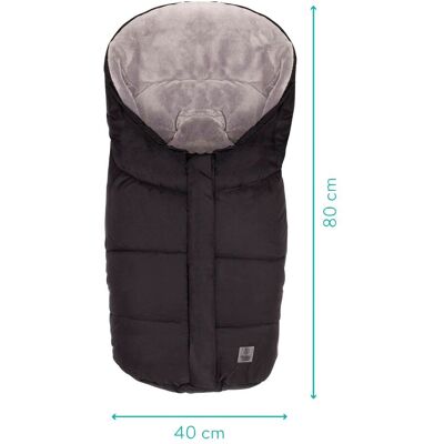 Babycab Winterfußsack Hella für Babyschale, Tragewanne schwarz schwarz Babycab Winterfußsack Hella für Babyschale, Tragewanne schwarz schwarz