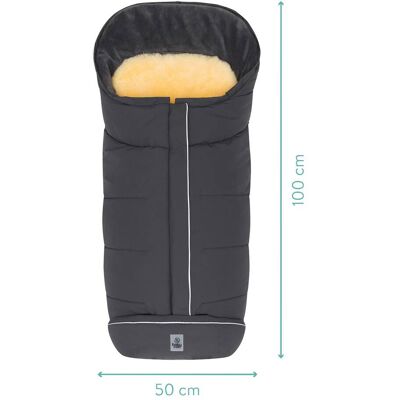 Babycab Lammfell-Fußsack Inari für Kinderwagen, Buggy grau grau Babycab Lammfell-Fußsack Inari für Kinderwagen, Buggy grau grau