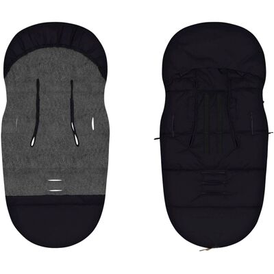 Babycab Winterfußsack Vanna Teddy schwarz schwarz Babycab Winterfußsack Vanna Teddy schwarz schwarz