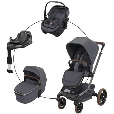 Maxi-Cosi Kombikinderwagen Fame Travel-Set inkl. Babyschale Coral Slide Pro und Isofix-Basis Familiyfix Slide Pro Maxi-Cosi Kombikinderwagen Fame Travel-Set inkl. Babyschale Coral Slide Pro und Isofix-Basis Familiyfix Slide Pro