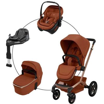 Maxi-Cosi Kombikinderwagen Fame Travel-Set inkl. Babyschale Coral Slide Pro und Isofix-Basis Familiyfix Slide Pro Maxi-Cosi Kombikinderwagen Fame Travel-Set inkl. Babyschale Coral Slide Pro und Isofix-Basis Familiyfix Slide Pro