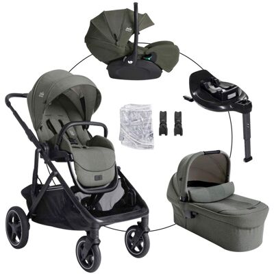 Joie Kombikinderwagen Versiti Travel-Set inkl. Babyschale i-Level Pro und Isofix-Basis i-Base Encore gruen gruen Joie Kombikinderwagen Versiti Travel-Set inkl. Babyschale i-Level Pro und Isofix-Basis i-Base Encore gruen gruen