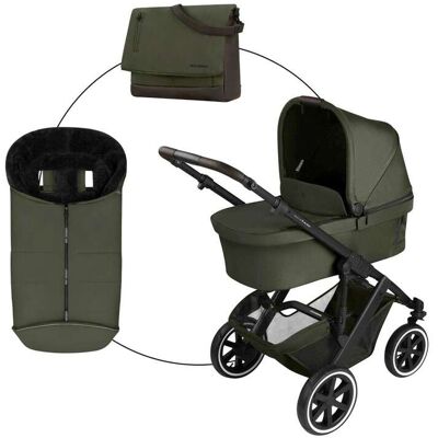 Abc Design Kombikinderwagen Salsa 5 Air inkl. Wickeltasche und Fußsack gruen gruen Abc Design Kombikinderwagen Salsa 5 Air inkl. Wickeltasche und Fußsack gruen gruen