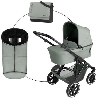 Abc Design Kombikinderwagen Salsa 5 Air inkl. Wickeltasche und Fußsack gruen gruen Abc Design Kombikinderwagen Salsa 5 Air inkl. Wickeltasche und Fußsack gruen gruen