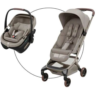 Maxi-Cosi Buggy Fame Cabin inkl. Babyschale Coral Slide Pro beige beige Maxi-Cosi Buggy Fame Cabin inkl. Babyschale Coral Slide Pro beige beige