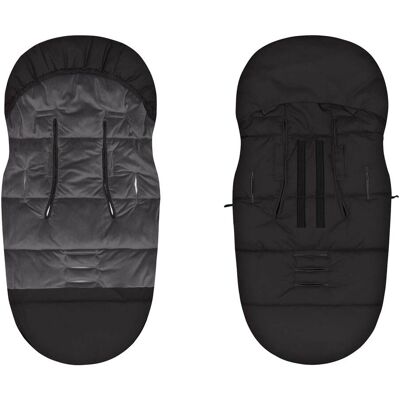Babycab Winterfußsack Vanna Aurora für Kinderwagen, Buggy schwarz schwarz Babycab Winterfußsack Vanna Aurora für Kinderwagen, Buggy schwarz schwarz