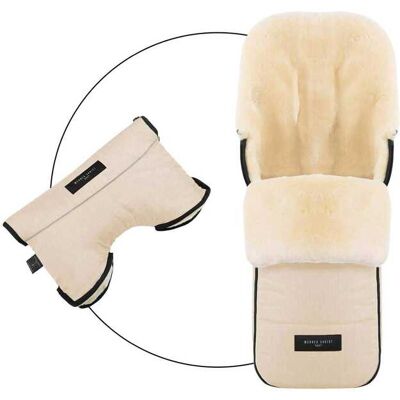 Werner Christ Baby Winterfußsack Flims Bundle inkl. Handwärmer Moffy beige beige Werner Christ Baby Winterfußsack Flims Bundle inkl. Handwärmer Moffy beige beige