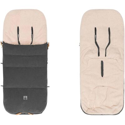 Babycab Winterfußsack Kemi Cord grau grau Babycab Winterfußsack Kemi Cord grau grau