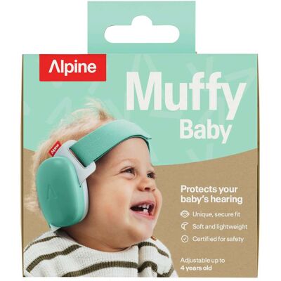 Alpine Muffy Baby Gehörschutz gruen Alpine Muffy Baby Gehörschutz gruen