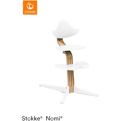 Stokke® Nomi Hochstuhl Eiche inkl. Newborn Set weiss