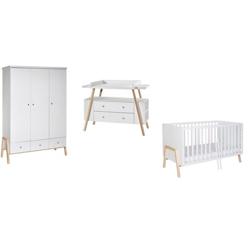 Schardt 3-tlg. Babyzimmer Holly Nature weiss