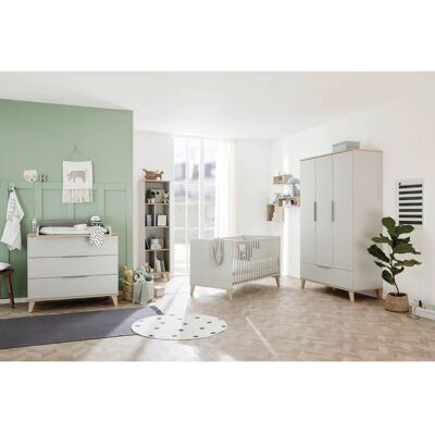 PAIDI Fiene Babybett - 4-fach höhenverstellbar, Grau PAIDI Fiene Babybett - 4-fach höhenverstellbar, Grau