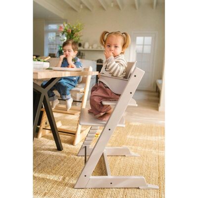 Stokke® Tripp Trapp® Bundle Treppenhochstuhl inklusive Newbornset Vanilla White & Babyset grau Stokke® Tripp Trapp® Bundle Treppenhochstuhl inklusive Newbornset Vanilla White & Babyset grau