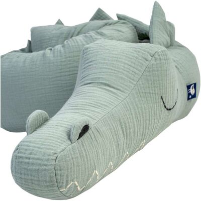 Julius Zöllner Bettschlange Musselin Sleep Buddy 180 cm gruen Julius Zöllner Bettschlange Musselin Sleep Buddy 180 cm gruen