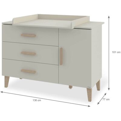 Pinolino Wickelkommode Tami extrabreit beige Pinolino Wickelkommode Tami extrabreit beige
