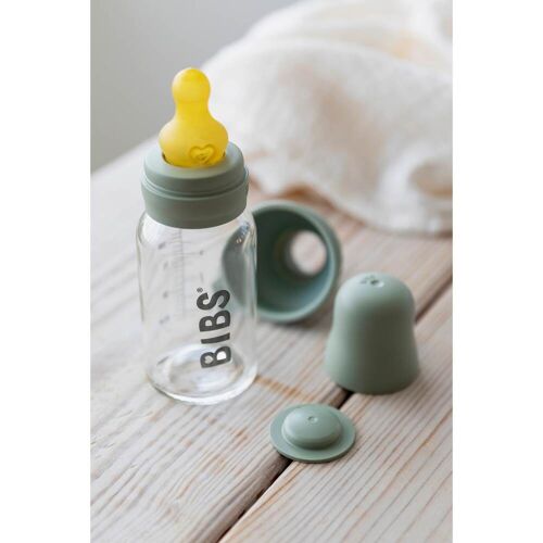 Bibs Babyflasche aus Glas, 120 ml, ab 0M gruen