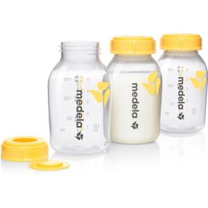 Medela 3er-Pack Babyflaschen für Muttermilch, 150 ml transparent