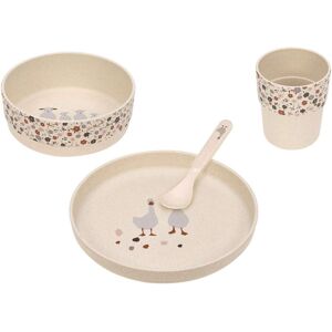 Lässig 4-tlg. Geschirrset mit Zellulose beige Lässig 4-tlg. Geschirrset mit Zellulose beige