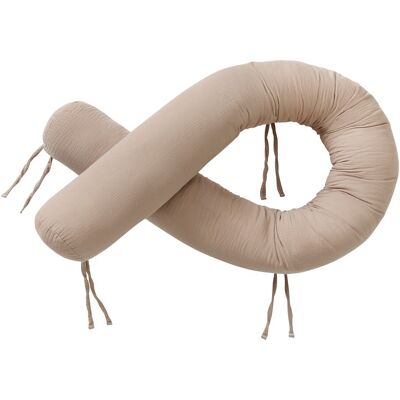 Bornino Home Nestchenschlange Musselin 14x180 cm braun Bornino Home Nestchenschlange Musselin 14x180 cm braun