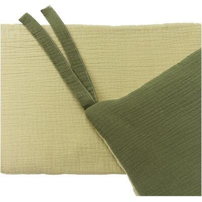 Bornino Home Wende-Nestchen für Beistellbett Musselin 26x166 cm gruen Bornino Home Wende-Nestchen für Beistellbett Musselin 26x166 cm gruen