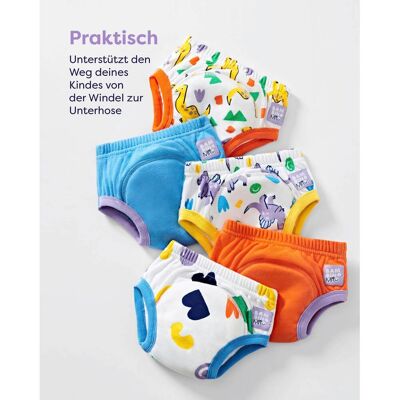 Mitac Bambino Mio 5er-Set Töpfchen-Trainingshose ab 3 Jahren weiss Mitac Bambino Mio 5er-Set Töpfchen-Trainingshose ab 3 Jahren weiss