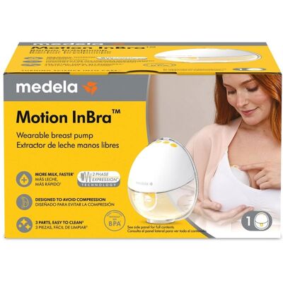 Medela Elektronische Milchpumpe Motion InBra, tragbar weiss Medela Elektronische Milchpumpe Motion InBra, tragbar weiss