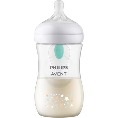 Philips Avent Babyflasche Natural Response, AirFree, 260ml, ab 1M transparent Philips Avent Babyflasche Natural Response, AirFree, 260ml, ab 1M transparent