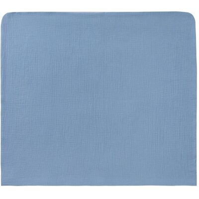 Bornino Home Wende-Bezug Wickelauflage Musselin 85x75 cm blau Bornino Home Wende-Bezug Wickelauflage Musselin 85x75 cm blau