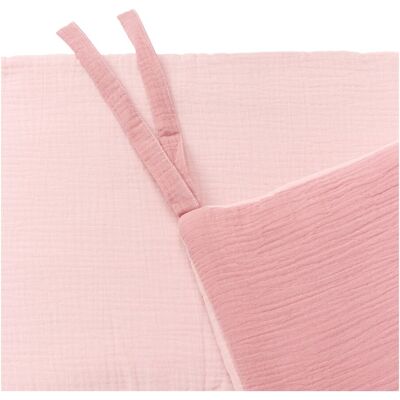 Bornino Home Wende-Nestchen Musselin 34x180 cm rosa Bornino Home Wende-Nestchen Musselin 34x180 cm rosa