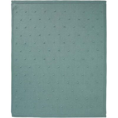 Bornino Home Beautiful Swan Babydecke Strick Dots 75x100 cm gruen Bornino Home Beautiful Swan Babydecke Strick Dots 75x100 cm gruen