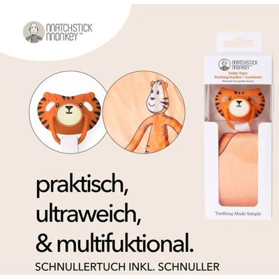 Matchstick Monkey Teddy Tiger Schmusetuch - Baby Kumpel Matchstick Monkey Teddy Tiger Schmusetuch - Baby Kumpel
