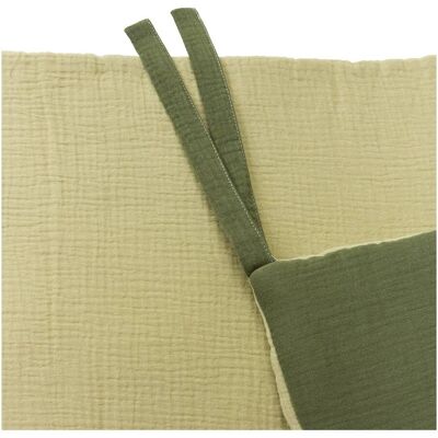 Bornino Home Wende-Nestchen Musselin 34x180 cm gruen Bornino Home Wende-Nestchen Musselin 34x180 cm gruen