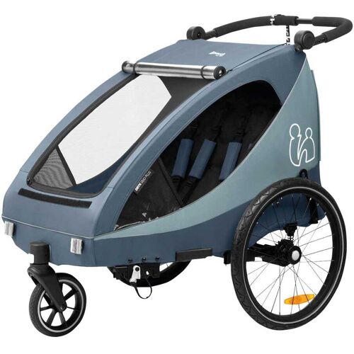 Hauck Fahrradanhänger Dryk Duo Plus blau