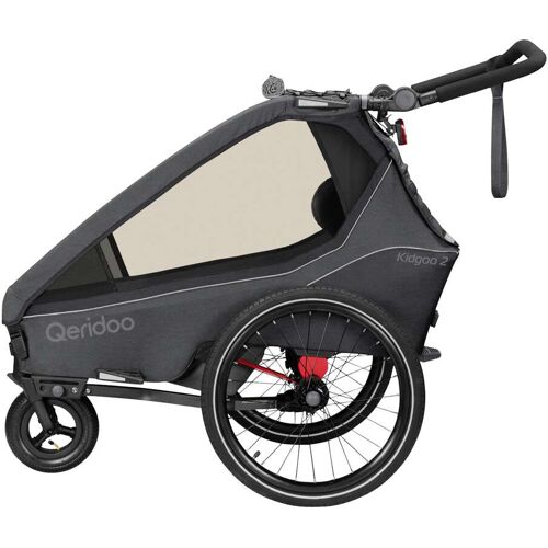 Qeridoo Fahrradanhänger Kidgoo 2 grau