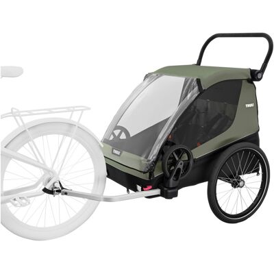 Thule Courier Fahrradanhänger gruen Thule Courier Fahrradanhänger gruen