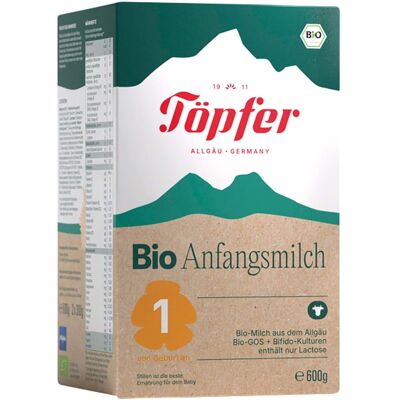 Töpfer 4er Pack Bio Anfangsmilch 1 600 g Töpfer 4er Pack Bio Anfangsmilch 1 600 g