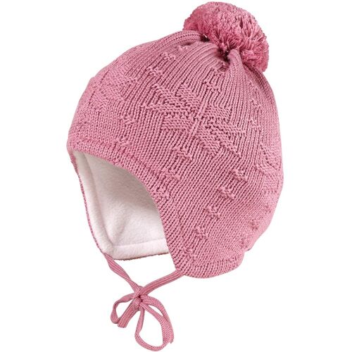 Maximo Winter-Strickmütze mit Bommel rosa 49