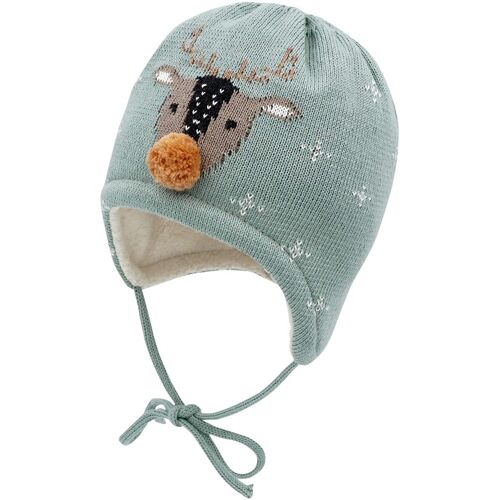 Maximo Winter-Strickmütze Rentier tuerkis 45