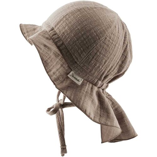Sterntaler Musselin-Sonnenhut mit Nackenschutz beige 53