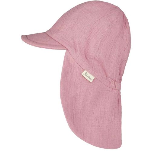 Sterntaler Musselin-Schirmmütze mit Nacken- und UV-Schutz rosa 55