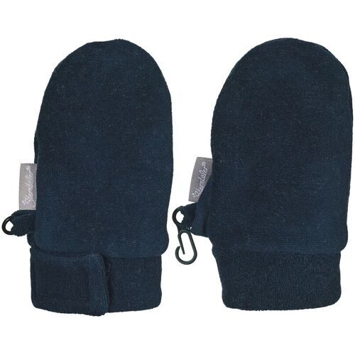 Sterntaler Plüsch-Fäustlinge blau 1